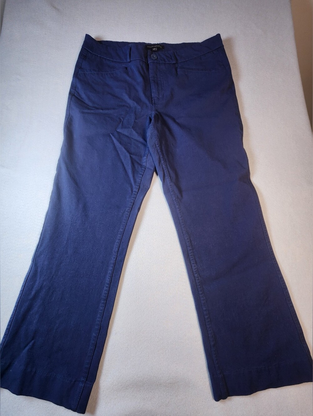 Banana Republic Navy Blue Trousers Straight Leg Pants Size 10 Office Wear